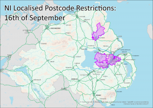 NI Local Restrictions when first introduced in September